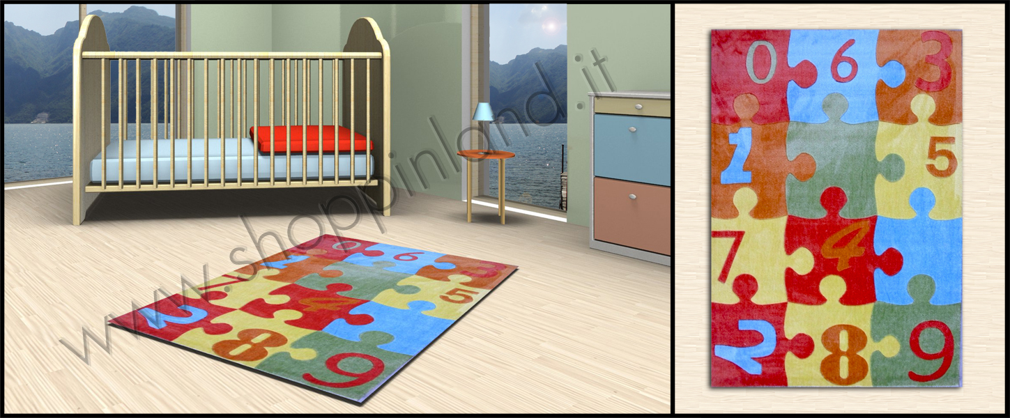 acquista i nostri bellissimi tappeti  moderni colorati on line e atossici per bambini a prezzi bassi su shoppinland decoro puzzle numeri
