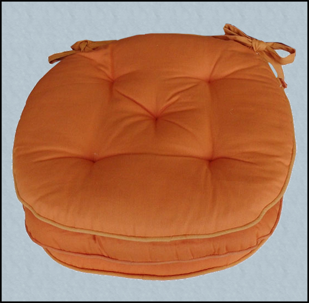 acquista on line i cuscini rotondi per rinnovare le tue sedie pratici in cotone lavabili in lavatrice a prezzi scontati su shoppinland, colore arancione