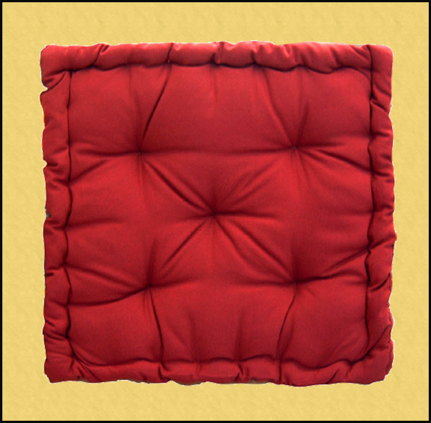 arreda e rinnova le tue sedie con i cuscini imbottiti stile materassino a anche per divano colore  rosso cotone qualità shoppinland