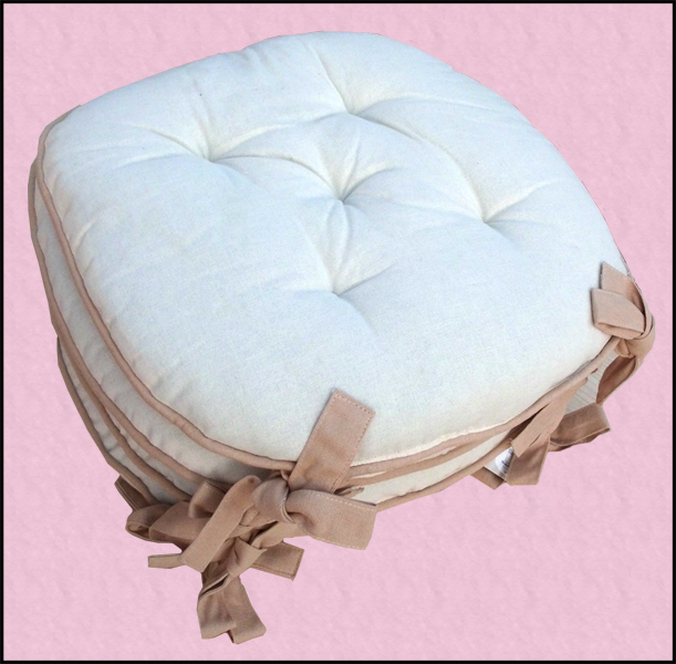 cuscini rotondi per le sedie in cotone lavabili in lavatrice on line a prezzi bassi shoppinland panna