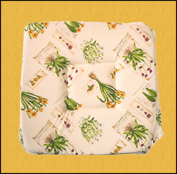 cuscini x sedie in cotone fiori gialli online shoppinland imbottiti