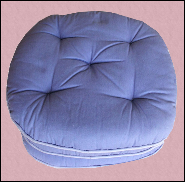 cuscino imbottito per sedie rotondo a prezzi outlet shoppinland azzurro