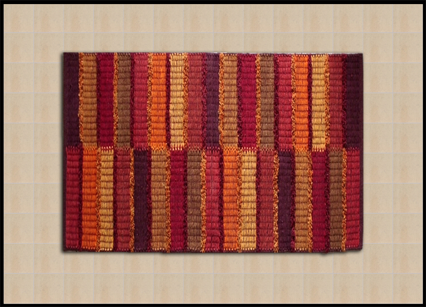 tappeti che arredano il salotto a prezzi bassi con decorazione righe in cotone on lne shoppinland colore rosso