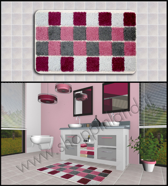 tappeti x bagno on line prezzi bassi colore rosa