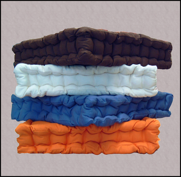 Copia di cuscino sedia rettangolare materassino colorati cotone lavatrice