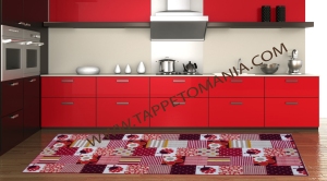 tappeto cucina coccinella rossa tappetomania